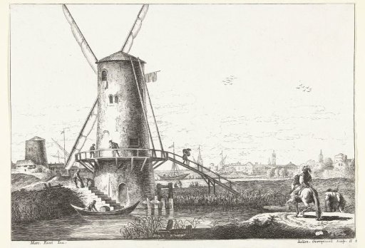 Landscape with a mill by the water