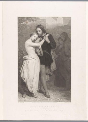 Embracing Couple in Medieval Costume