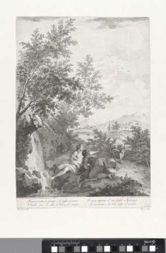 Landscape with Two Women by a Waterfall