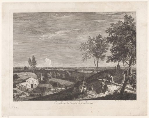 Landscape with a farm