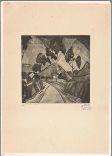 Road in a hilly landscape