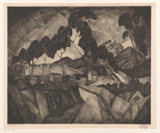 Hill landscape in Provence