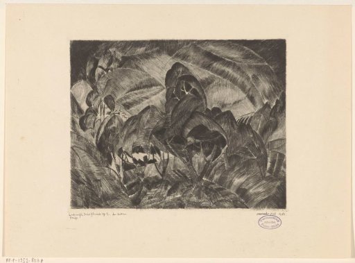 Hilly landscape with trees