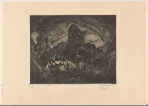 Hilly landscape with trees