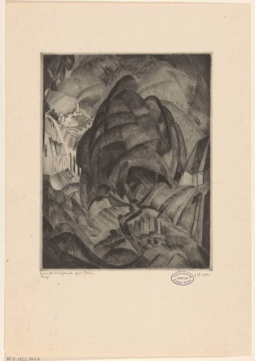 Tree in a hilly landscape