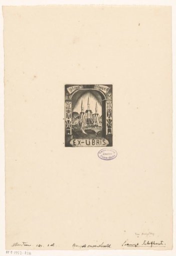 Ex libris of T. Mengelberg