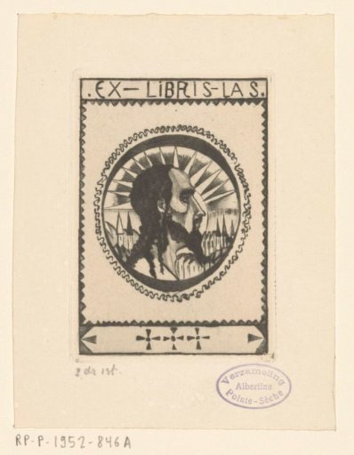 Ex libris of Lodewijk Schelfhout and Albertine van der Meulen