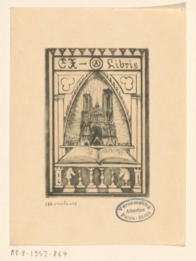 Ex libris of J.C.A. Oskam