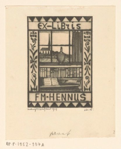 Ex libris of Michiel Frederik Hennus