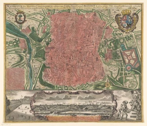 Plan and View of Madrid