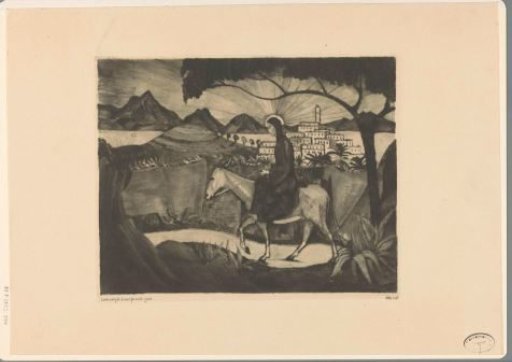 Corsican Woman on a Donkey