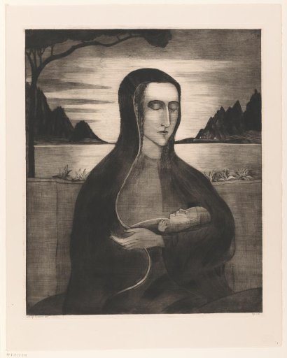 Corsican woman with child