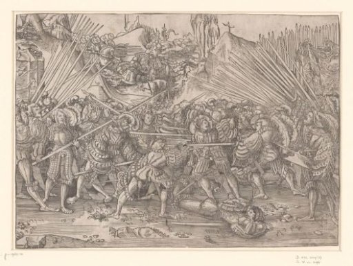 Battle between Landsknechts
