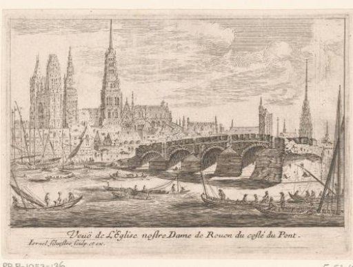 View of Notre-Dame in Rouen