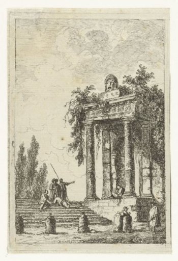 Staircase with the four boundary stones