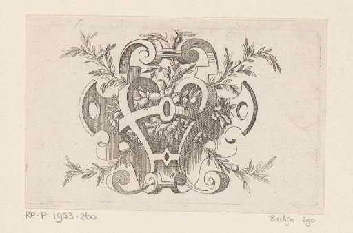 Scrollwork with fruit