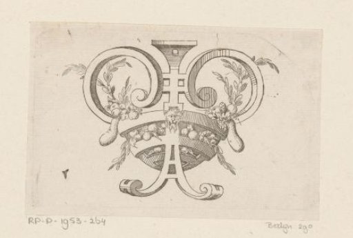 Scrollwork with fruit