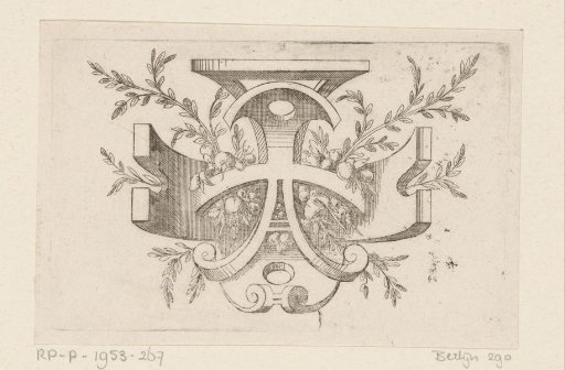 Scrollwork with fruit