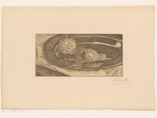 Tin Plate with Ornamental Gourds