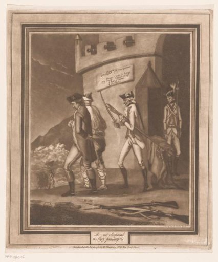 Soldiers with Two Prisoners by a Tower