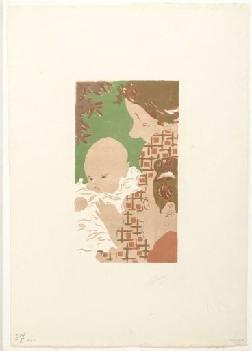 Andrée Terasse with Little Son Jean and Brother Pierre Bonnard