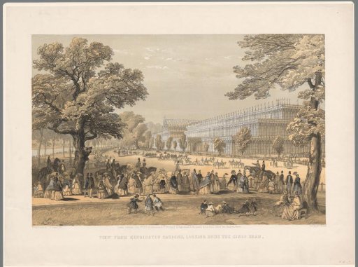 View of the Crystal Palace seen from Kensington Gardens