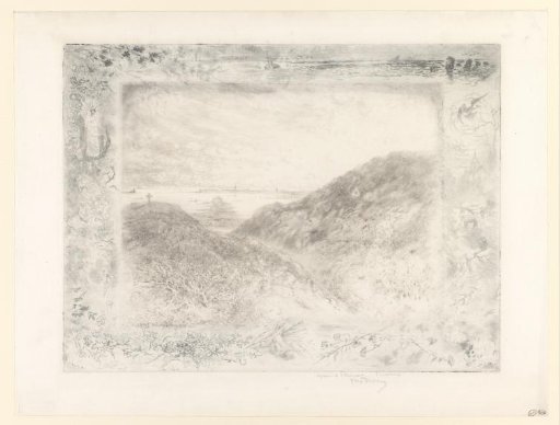Dune landscape with a view of La Falaise, Baie de St. Malo