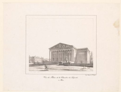 View of the Palais Bourbon in Paris