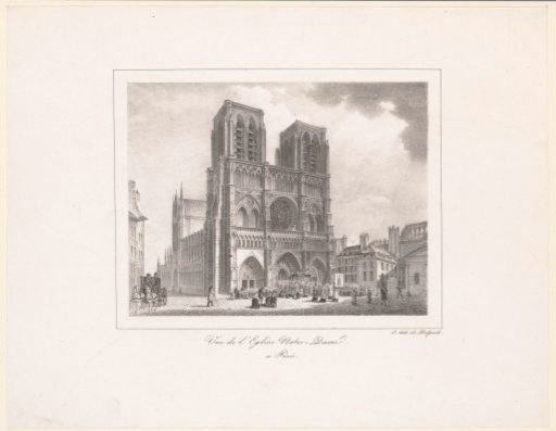 View of the Cathedral of Notre-Dame of Paris