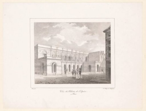 View of the Opéra Le Peletier in Paris