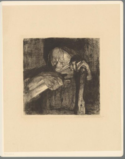 Woman Leaning on a Sickle