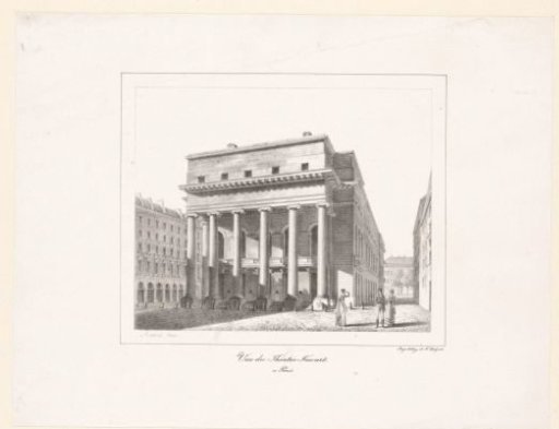 View of the Salle Favart in Paris