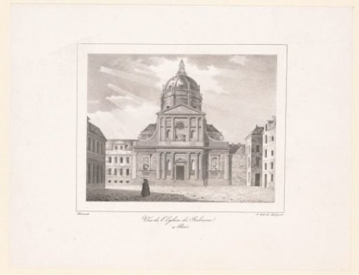 View of the Chapel of Sainte Ursule de la Sorbonne in Paris