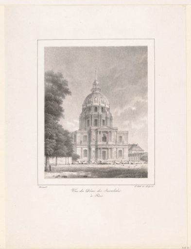 View of the Dôme des Invalides in Paris