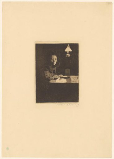 Self-Portrait at a Table