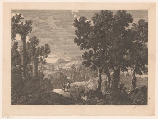 Landscape with temple ruin