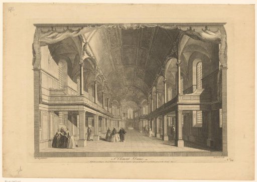 Interior of St. Clement Danes Church in London