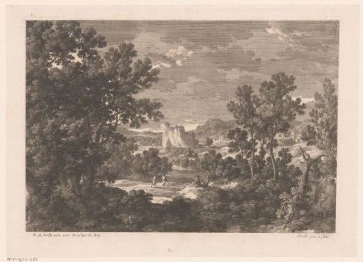 Hilly landscape with trees