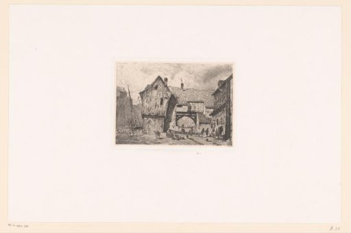 View of houses at Honfleur