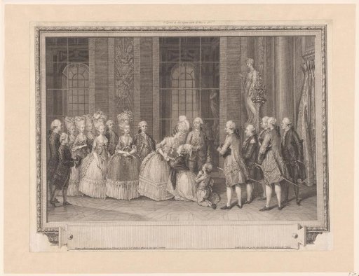 Announcement of the Freedom of the Husband of Mme. de Bellegarde by the Queen