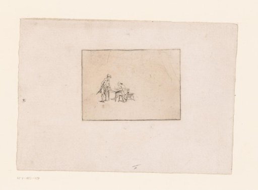Man Writing at a Table