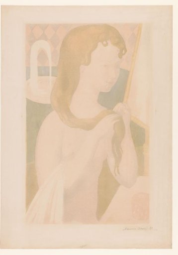 Girl at her toilet