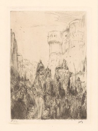 Procession with elephants