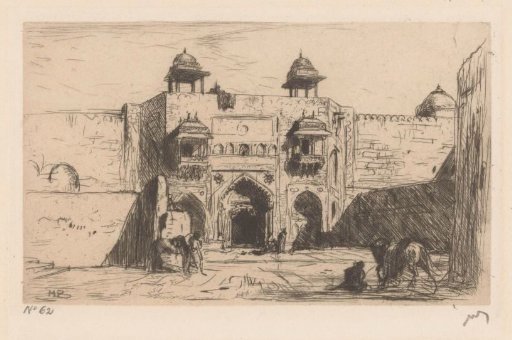 Entrance Gate of the Palace Complex Fatehpur Sikri