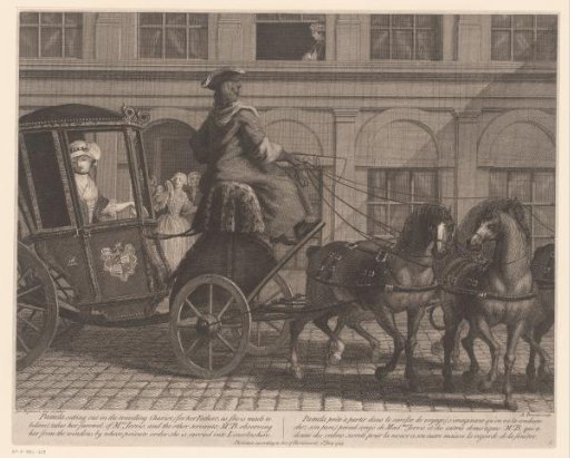 Pamela departs in a carriage to Lincolnshire