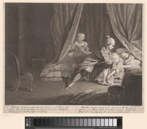 Pamela faints upon discovering a hidden man in her closet