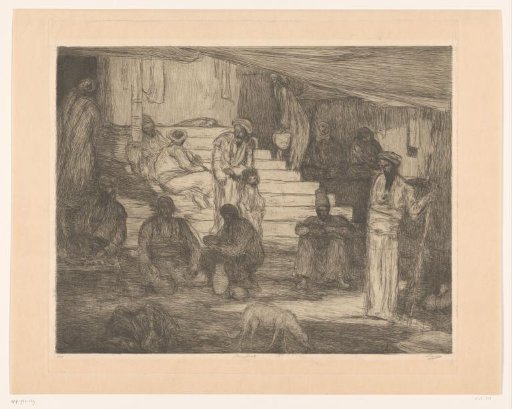 Men at a Staircase