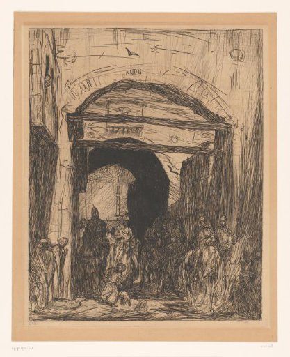 Riders under a Gate