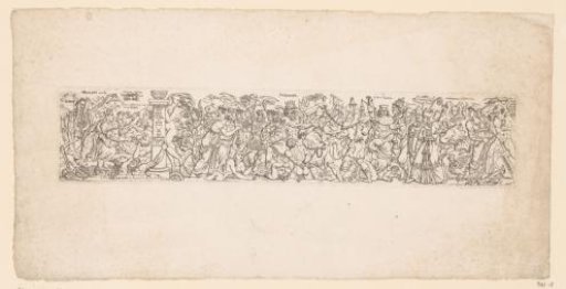 Frieze with allegorical figures including Justice (Justitia), Tyranny (Tirannide) and the Church (Ecclesia)