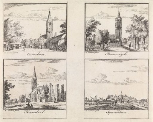 Views of Castricum, Heemskerk, Beverwijk and Spaarndam